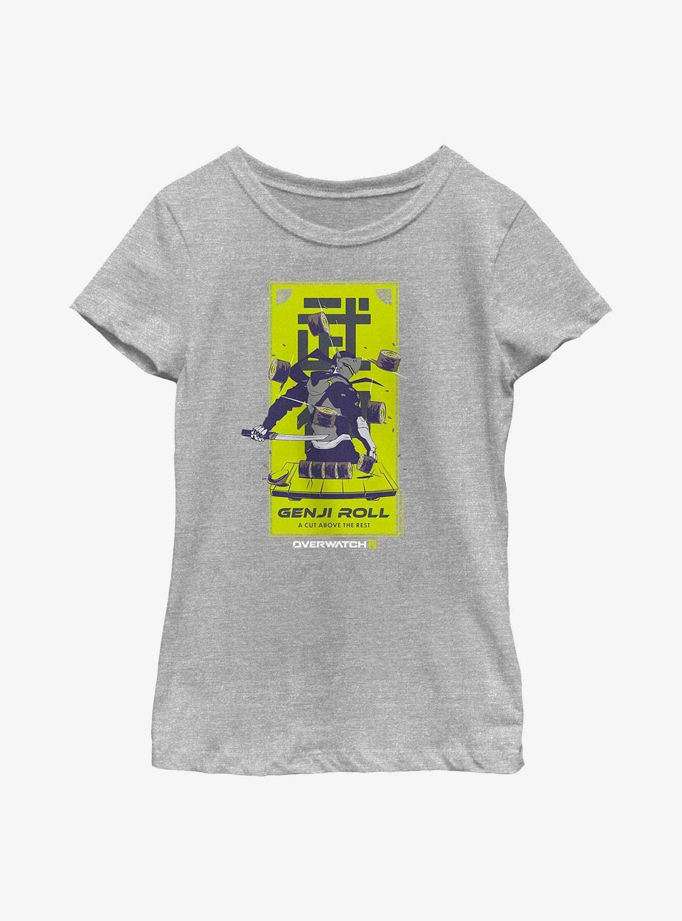 Overwatch 2 Genji Roll Poster Youth Girls T-Shirt, , hi-res