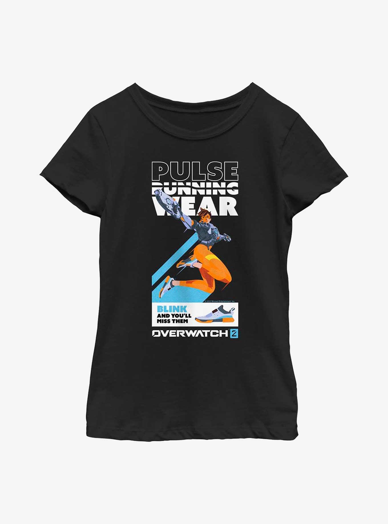 Overwatch 2 Tracer Pulse Running Wear Youth Girls T-Shirt, , hi-res