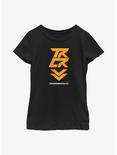 Overwatch 2 Tracer Icon Youth Girls T-Shirt, BLACK, hi-res
