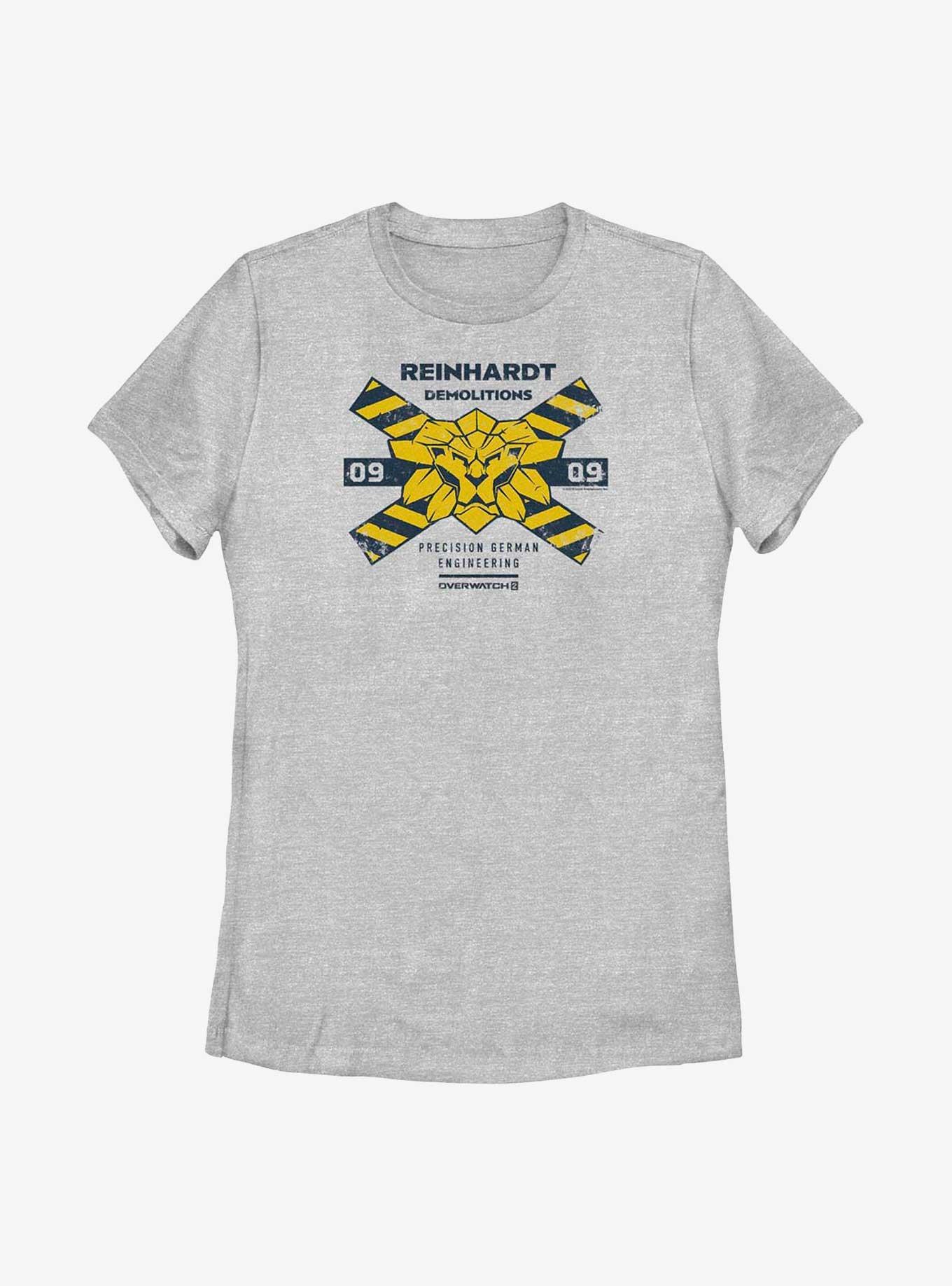 Overwatch 2 Reinhardt Demolitions Womens T-Shirt, ATH HTR, hi-res