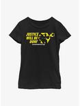 Overwatch 2 Reinhardt Justice Will Be Done Youth Girls T-Shirt, BLACK, hi-res