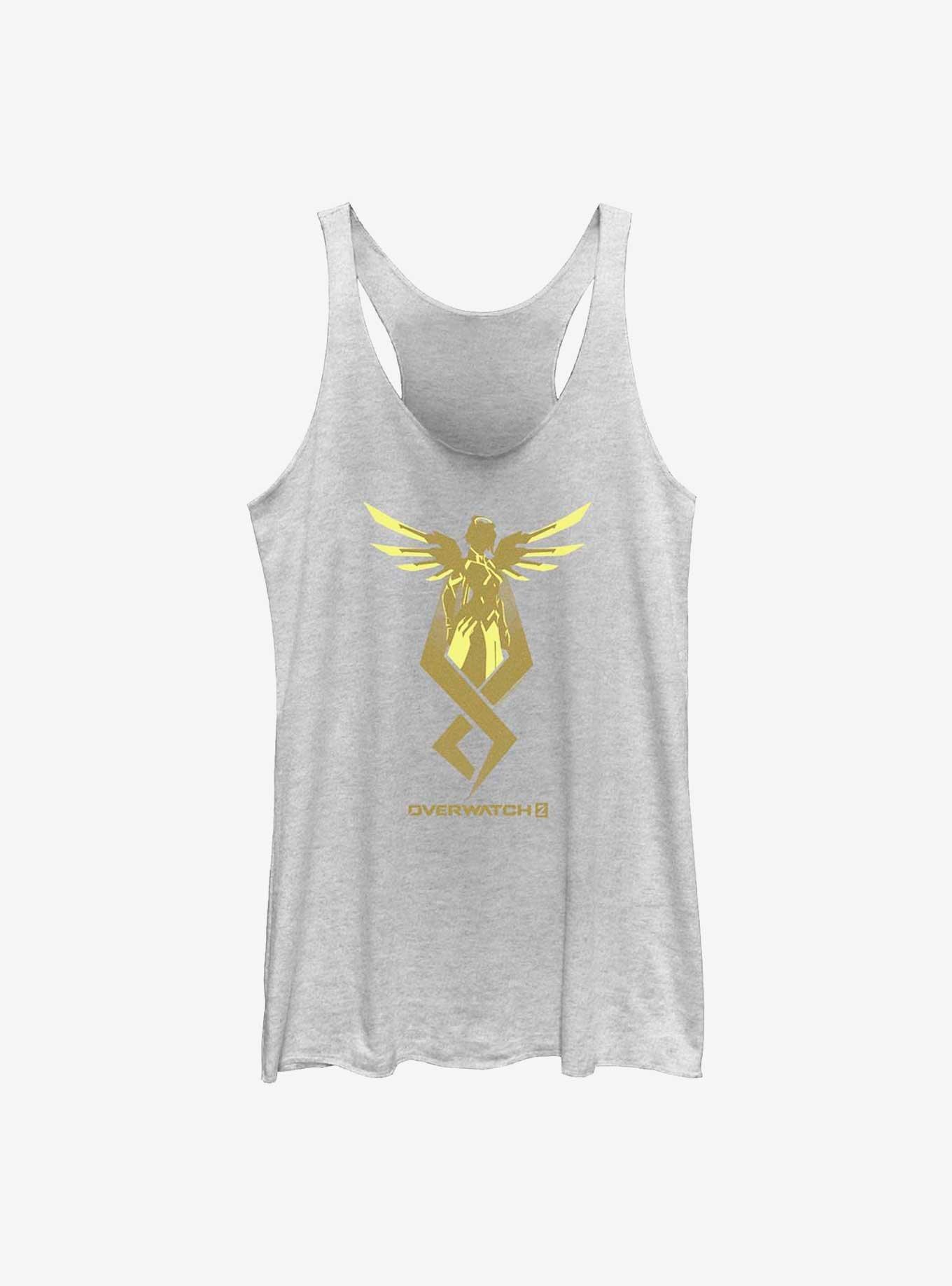 Overwatch 2 Mercy Icon Womens Tank Top, WHITE HTR, hi-res