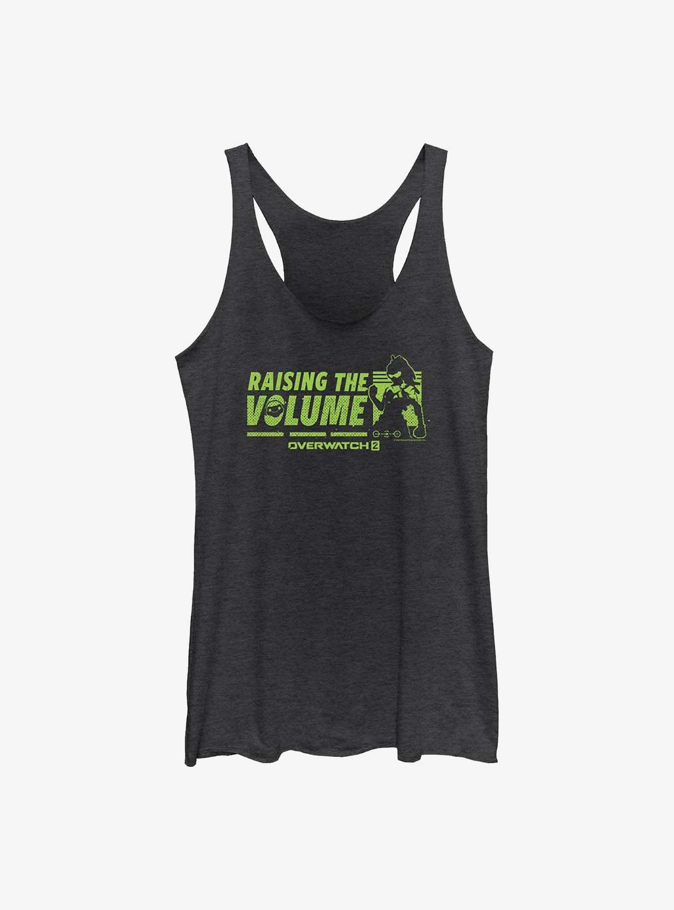 Overwatch 2 Lucio Raising The Volume Womens Tank Top, BLK HTR, hi-res