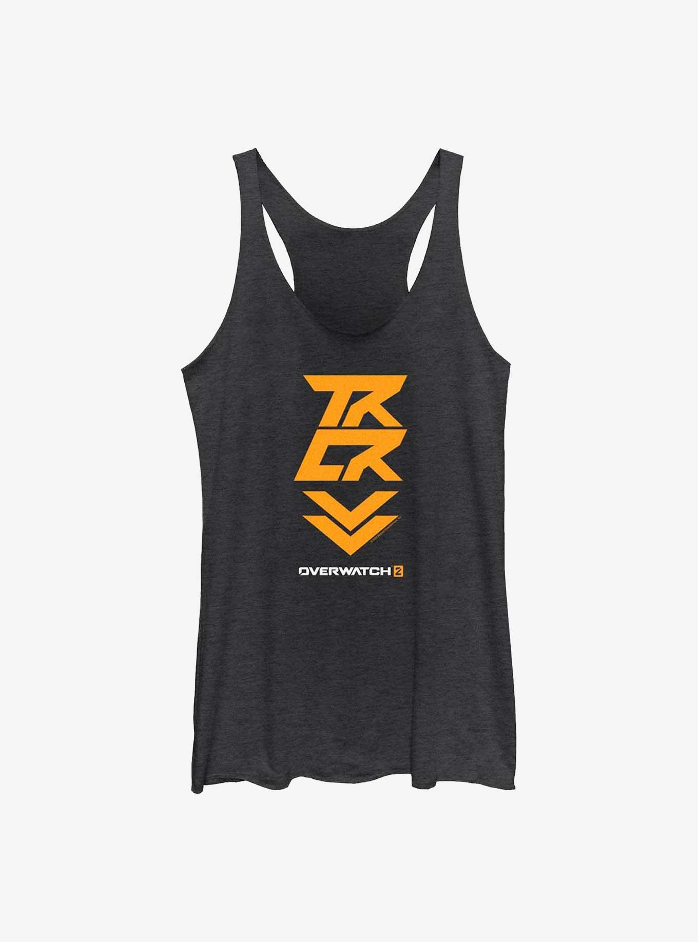 Overwatch 2 Tracer Icon Womens Tank Top, BLK HTR, hi-res