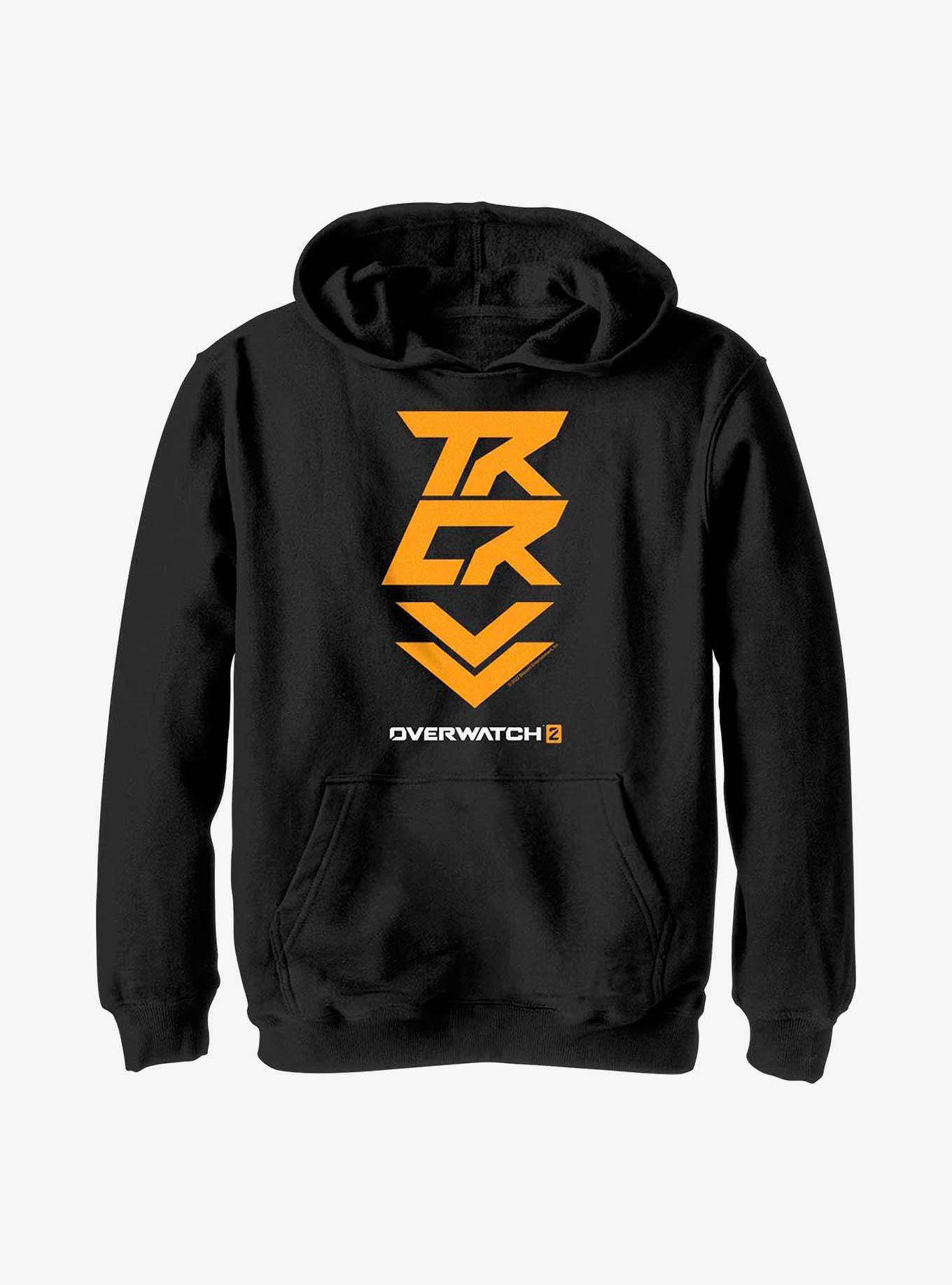 Overwatch 2 Tracer Icon Youth Hoodie, BLACK, hi-res