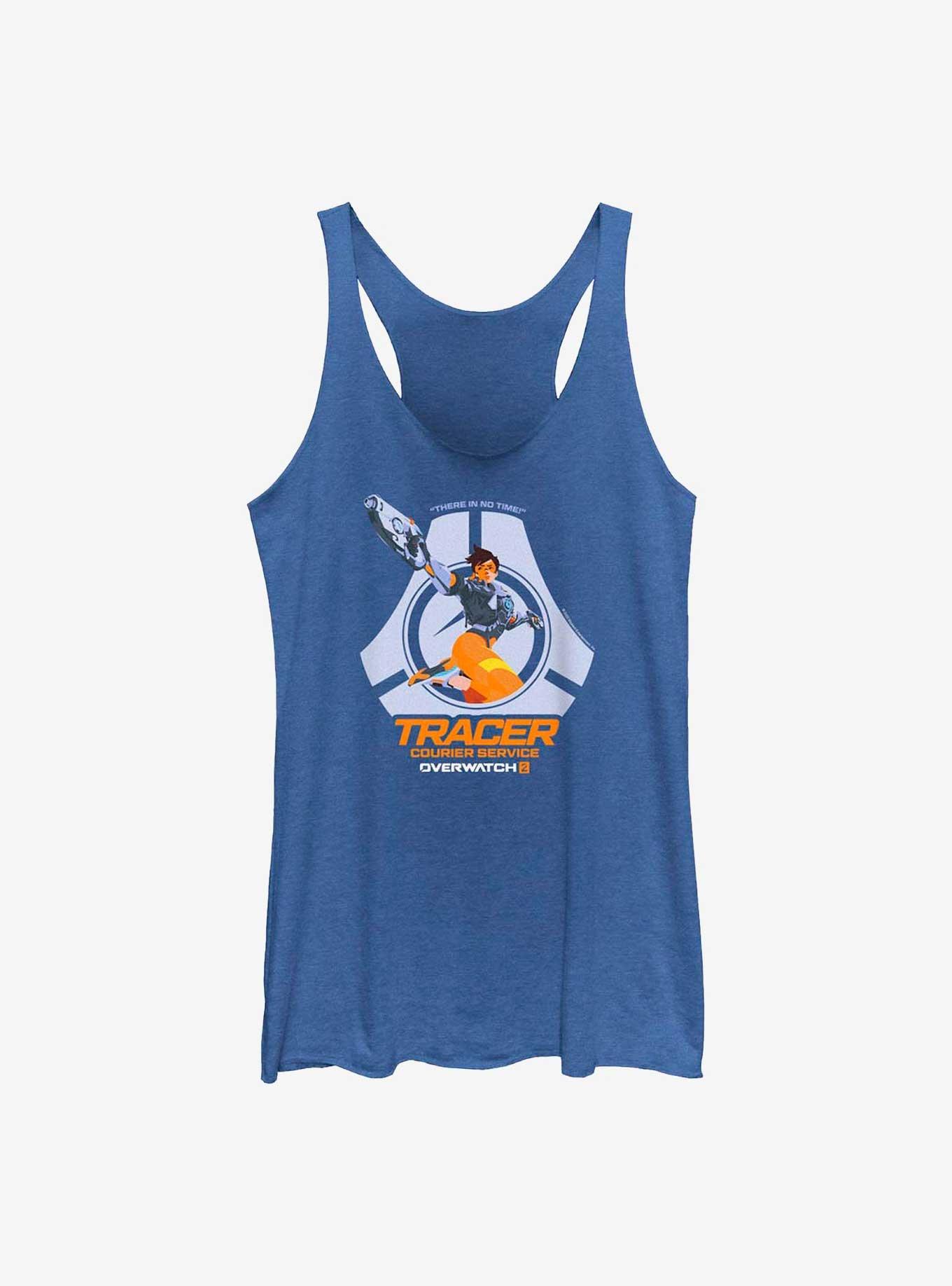 Overwatch 2 Tracer Courier Service Womens Tank Top, ROY HTR, hi-res