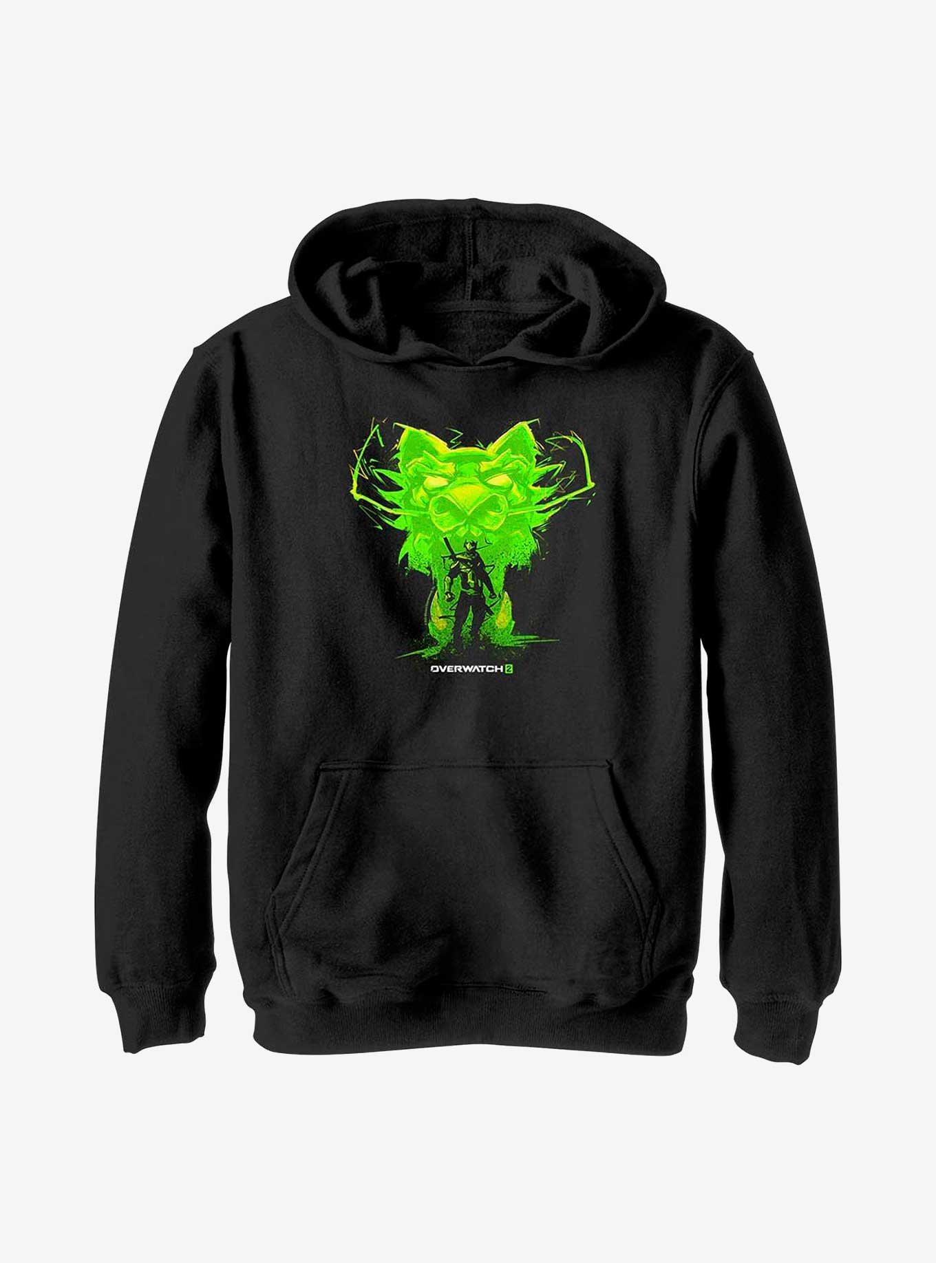 Overwatch 2 Genji Green Dragon Youth Hoodie - BLACK | BoxLunch