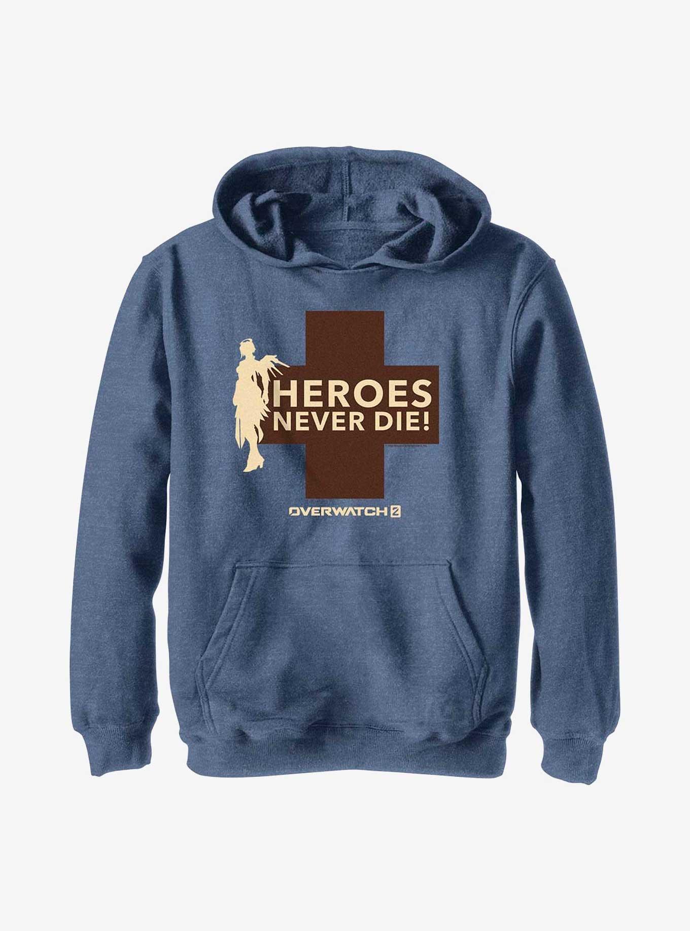 Overwatch 2 Mercy Heroes Never Die Youth Hoodie, , hi-res