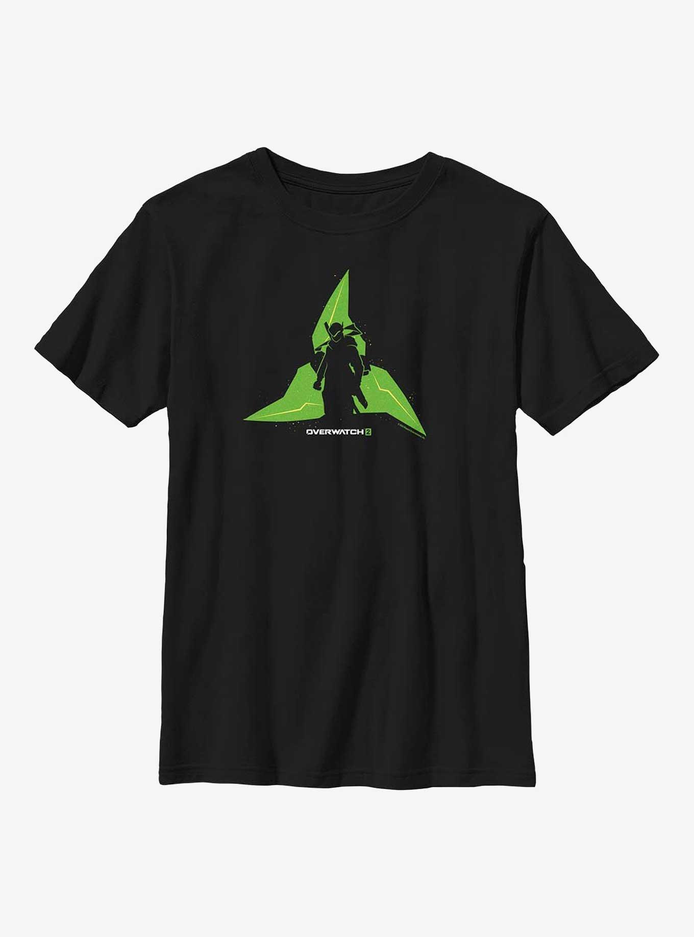 Overwatch 2 Genji Shuriken Youth T-Shirt, BLACK, hi-res