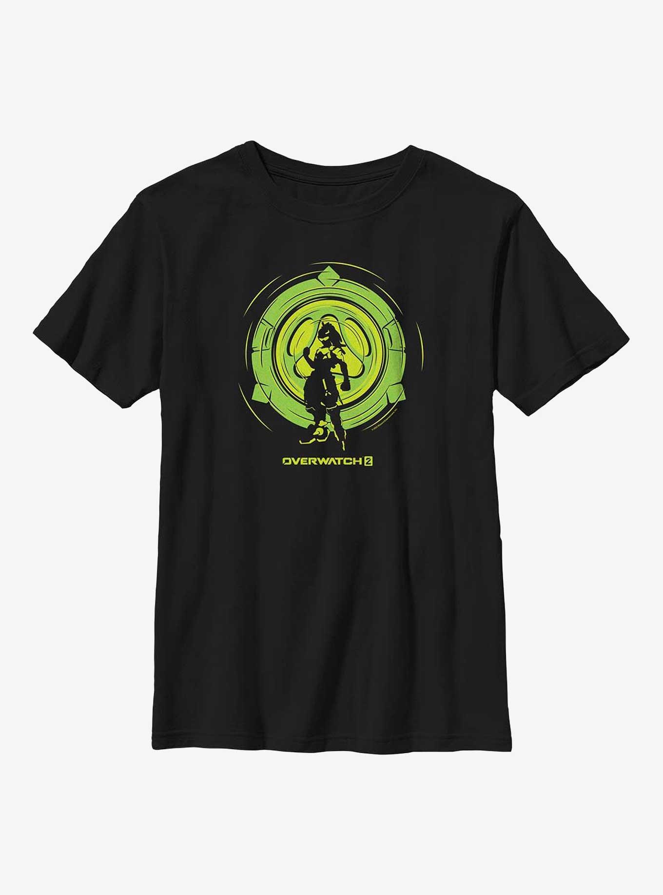 Overwatch 2 Lucio Sonic Crest Youth T-Shirt, BLACK, hi-res
