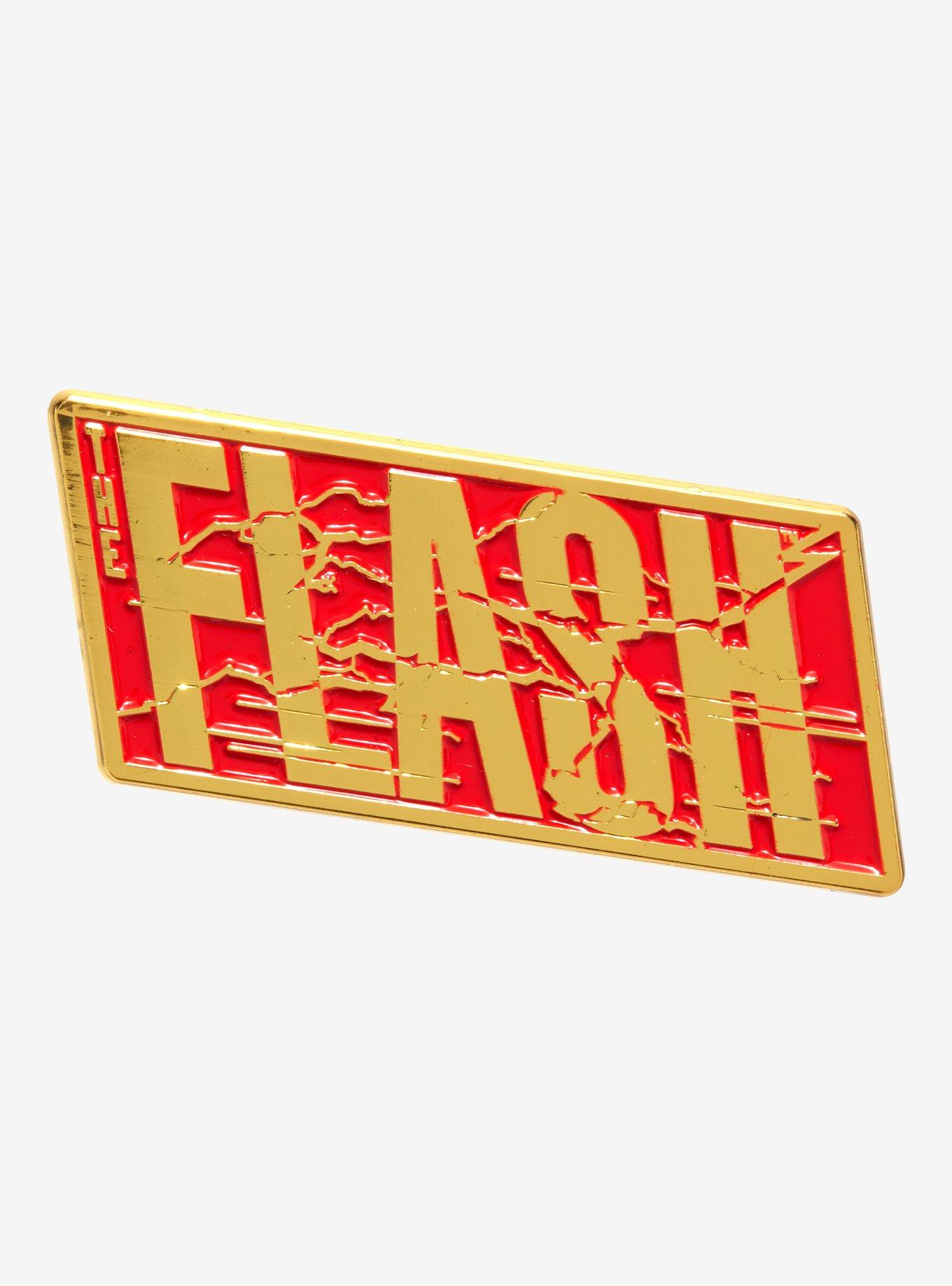 DC Comics The Flash Title Enamel Pin - BoxLunch Exclusive, , hi-res
