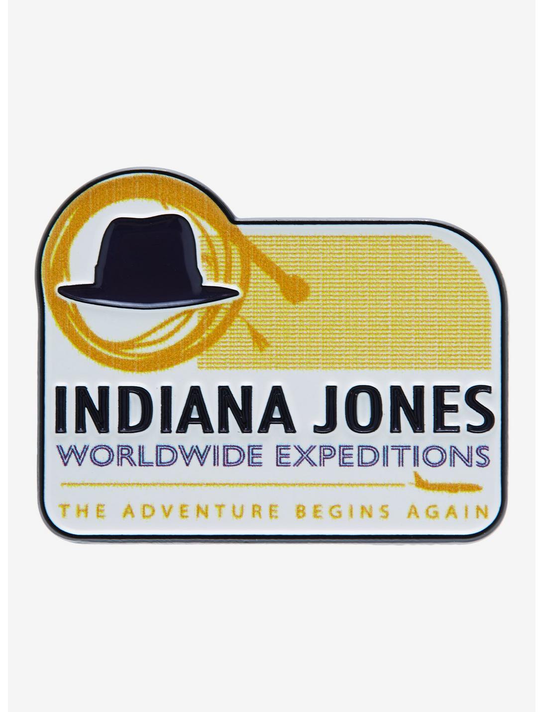 Indiana Jones Worldwide Expeditions Badge Enamel Pin, , hi-res