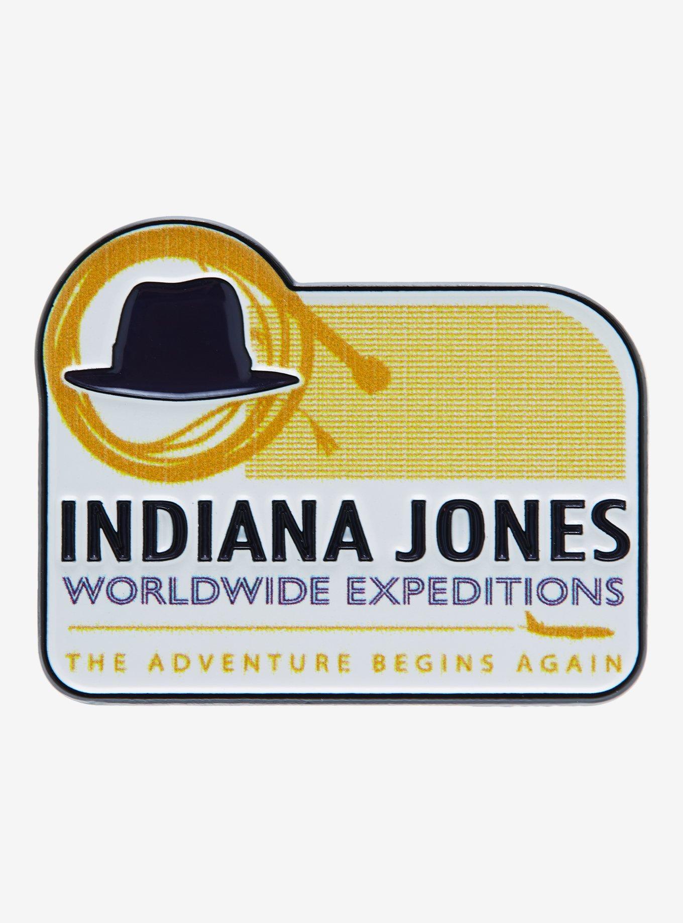 Indiana Jones Worldwide Expeditions Badge Enamel Pin, , hi-res