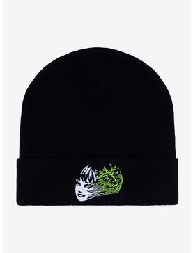 Plus Size Junji Ito Split Face Embroidered Beanie, , hi-res