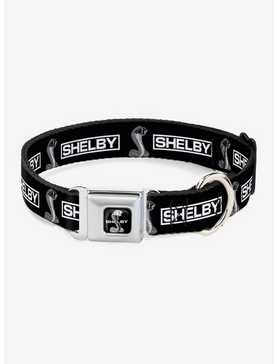 Shelby Box Logo And Super Snake Cobra Seatbelt Buckle Dog Collar, , hi-res