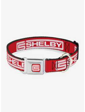 Carroll Shelby Racing Logo Seatbelt Buckle Dog Collar, , hi-res