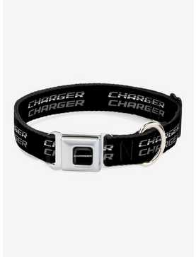 Charger Double Repeat Seatbelt Buckle Dog Collar, , hi-res