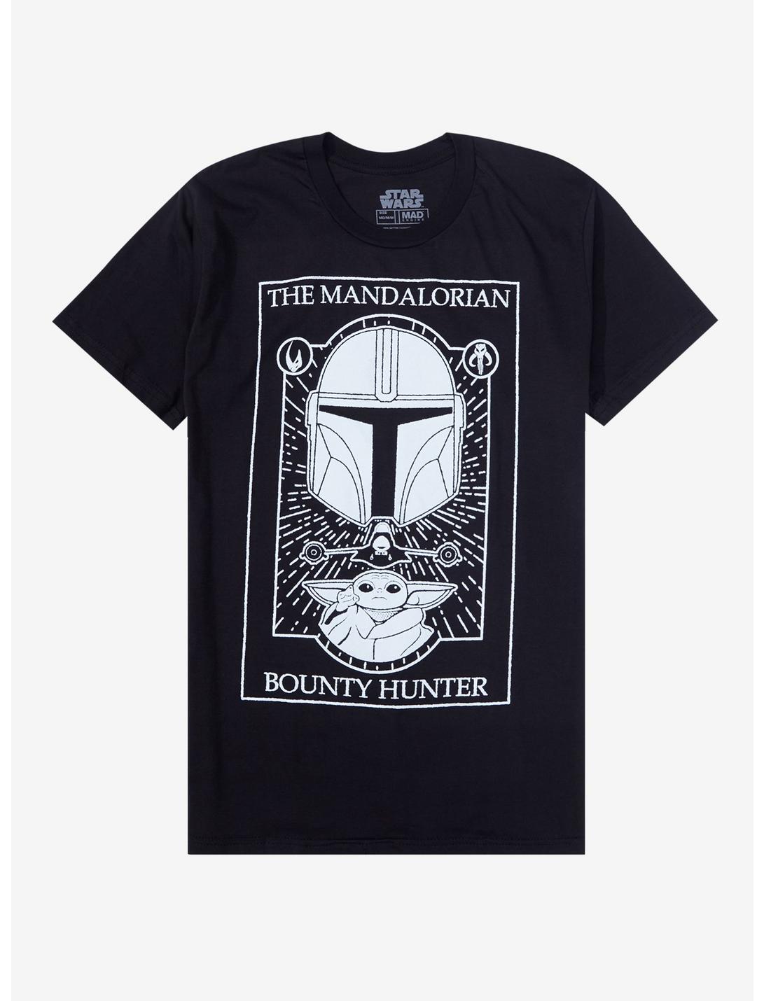 Star Wars The Mandalorian Helmet Grogu T-Shirt, BLACK, hi-res