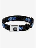 Ford Oval Repeat Text Seatbelt Buckle Dog Collar, MULTICOLOR, hi-res