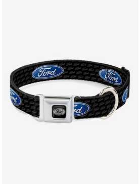 Ford Oval Repeat Text Seatbelt Buckle Dog Collar, , hi-res