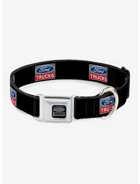 Ford Trucks Logo Repeat Seatbelt Buckle Dog Collar, , hi-res