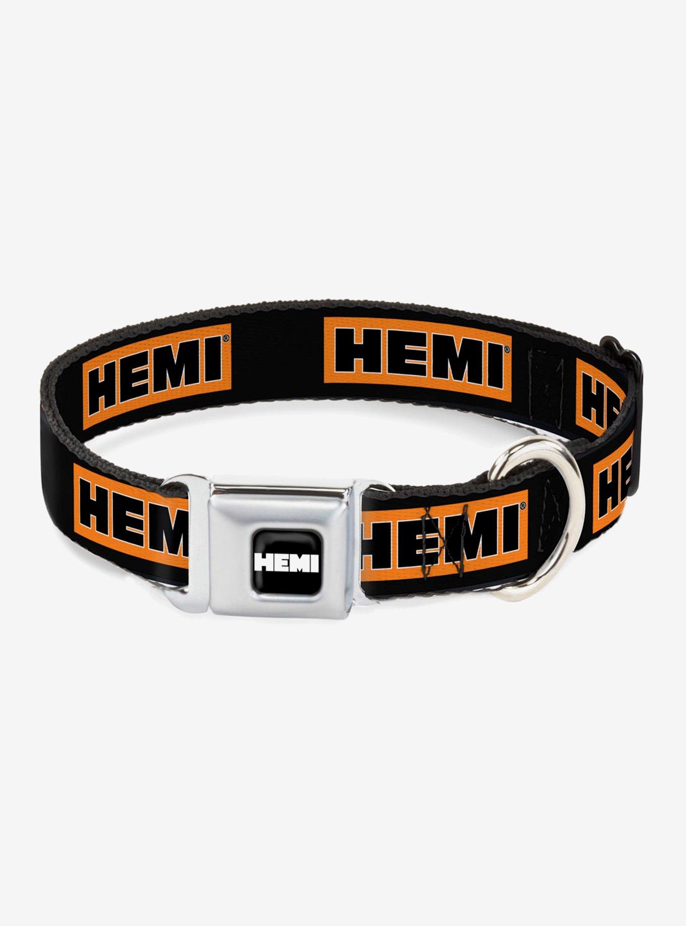 Hemi Bold Seatbelt Buckle Dog Collar, BLACK, hi-res