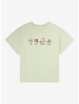 Disney Princess Floral Icon Women's Plus Size T-Shirt - BoxLunch Exclusive, , hi-res
