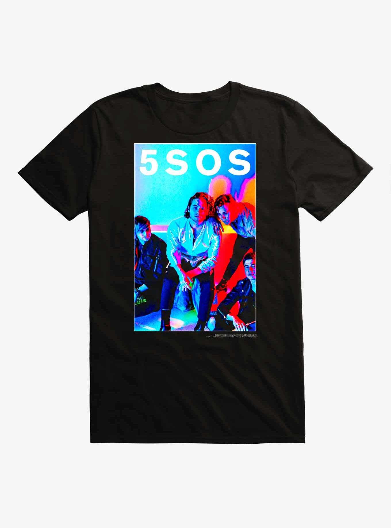T-shirt Five Seconds Of Summer Pour Garçon - Noir - Gildan - T-shirt Fan 5SOS Avec Motif Imprimé