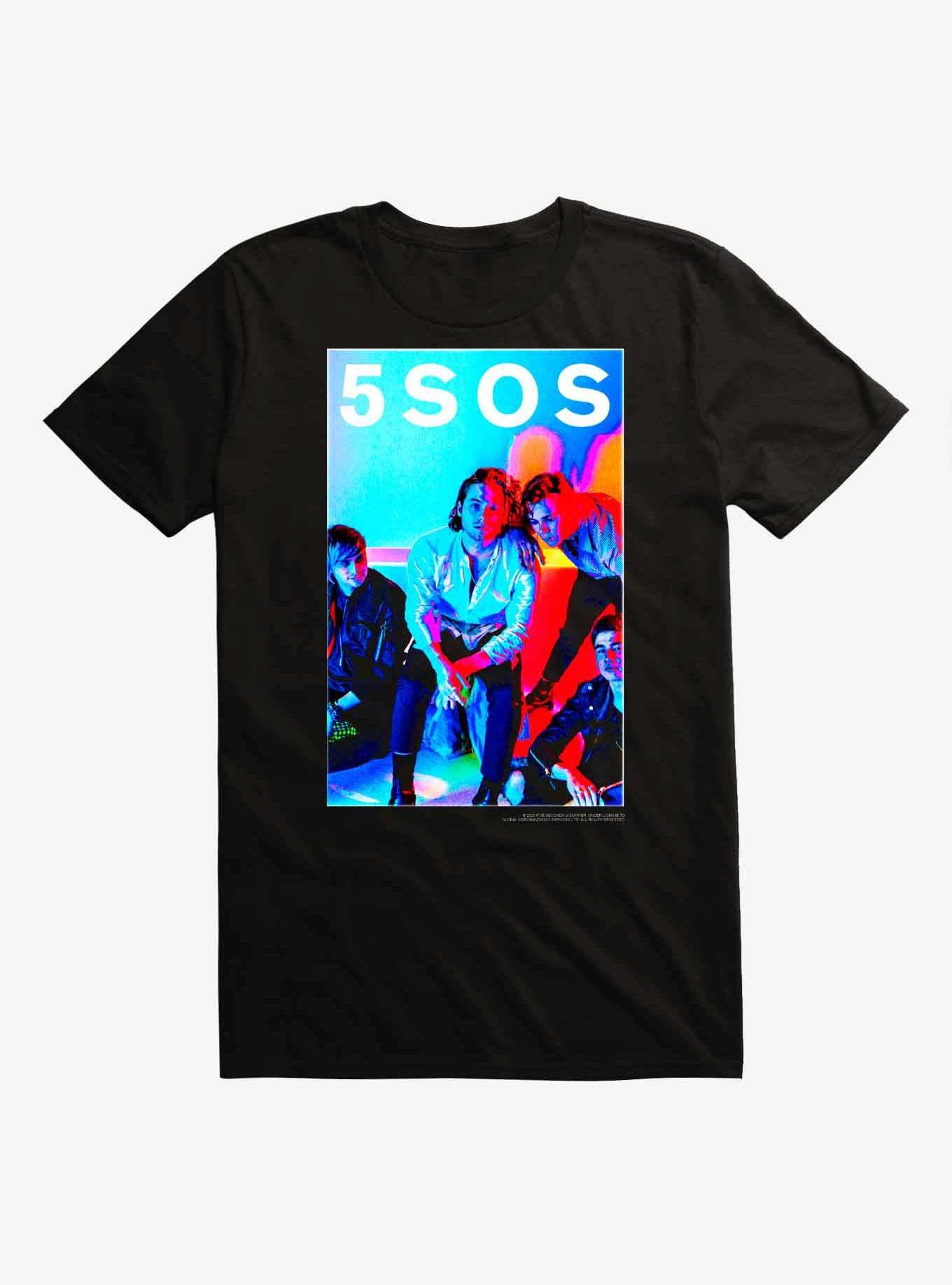 5 Seconds Of Sumer Band Photo T-Shirt, BLACK, hi-res