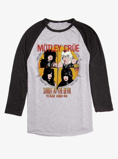 Motley Crue Shout At The Devil Tour 1983-84 Raglan T-Shirt