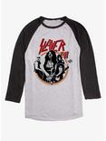 Slayer Tour '84 Raglan T-Shirt, Ath Heather With Black, hi-res