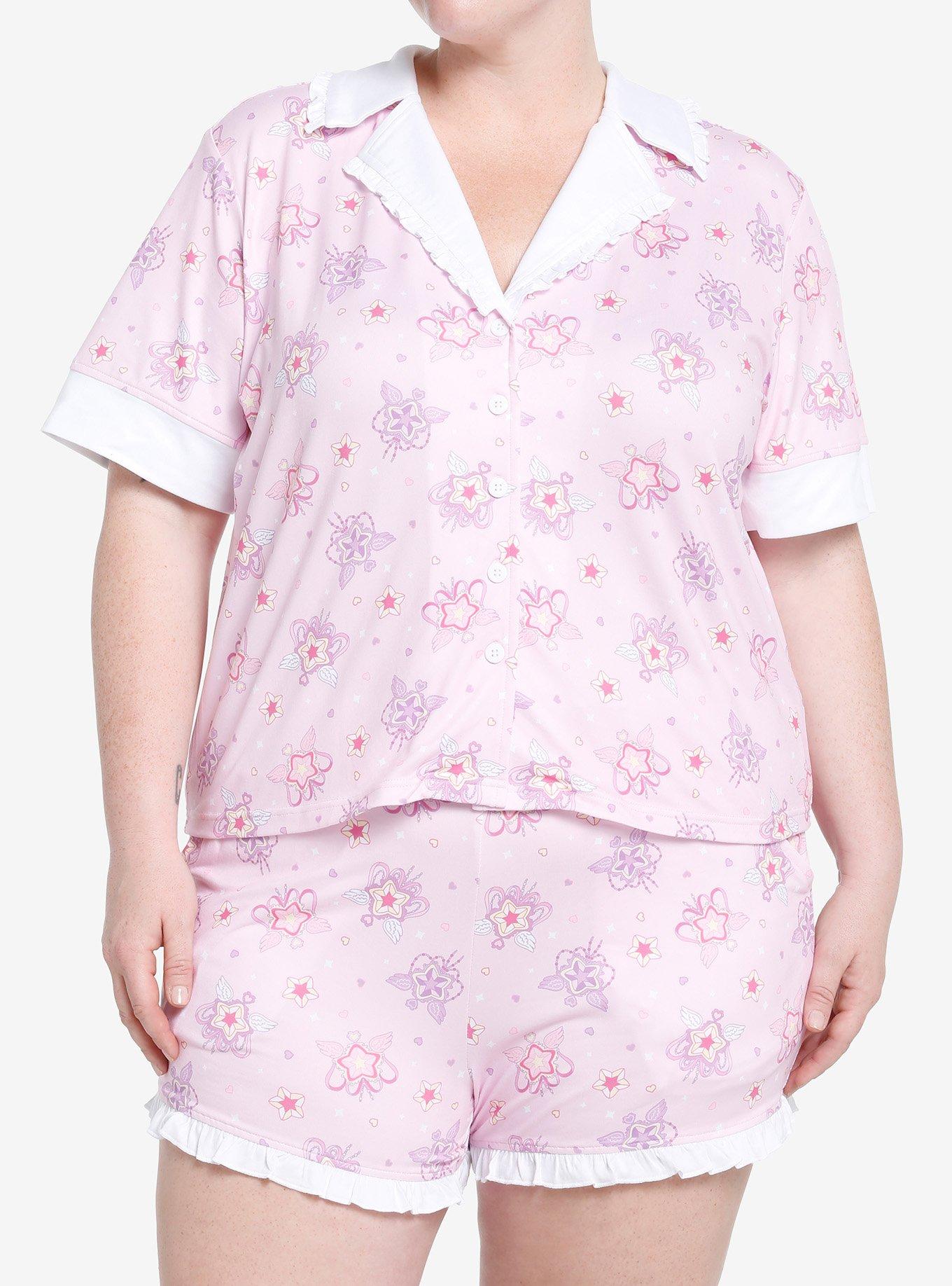 Kawaii Sakura Bunny Ears Girls Button-Up Lounge Top Plus Size, MULTI, hi-res