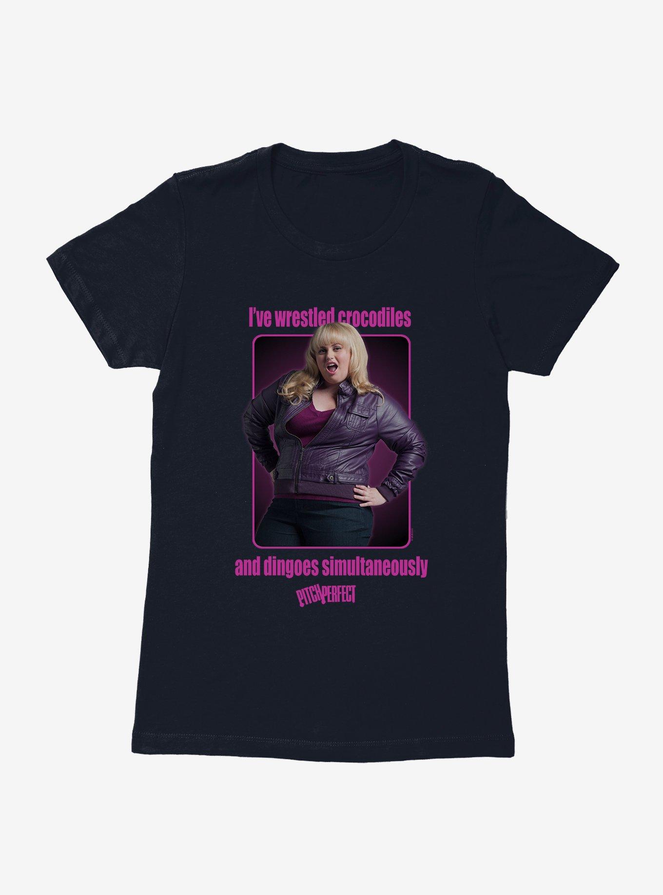 Pitch Perfect Fat Amy Portrait Womens T-Shirt, MIDNIGHT NAVY, hi-res