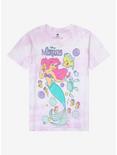 Disney The Little Mermaid Tie-Dye Boyfriend Fit Girls T-Shirt, MULTI, hi-res