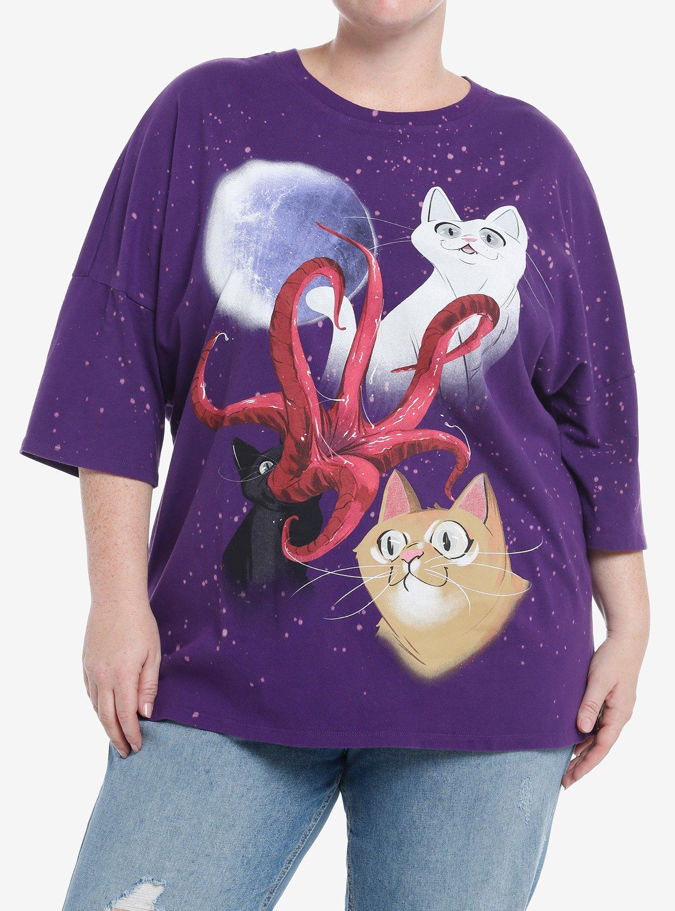 Her Universe Marvel The Marvels Flerkittens Athletic Jersey T-Shirt Plus Size, MULTI, hi-res