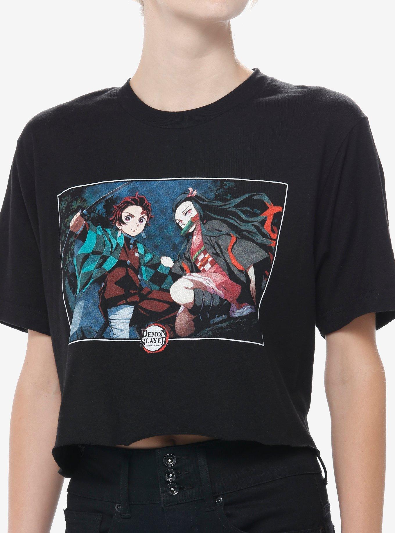 Tanjiro and Nezuko Retro Art Demon Slayer T-Shirt Zip Pouch