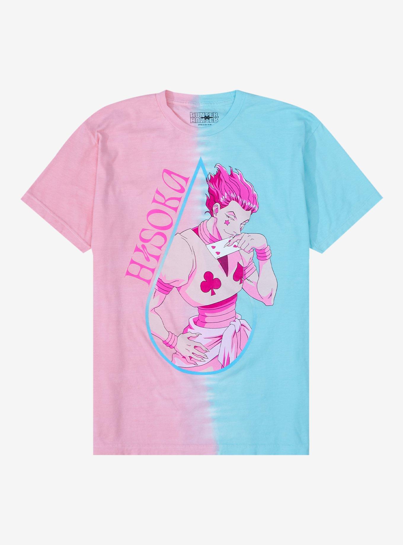 Hunter X Hunter Hisoka Split Tie-Dye Boyfriend Fit Girls T-Shirt, MULTI, hi-res