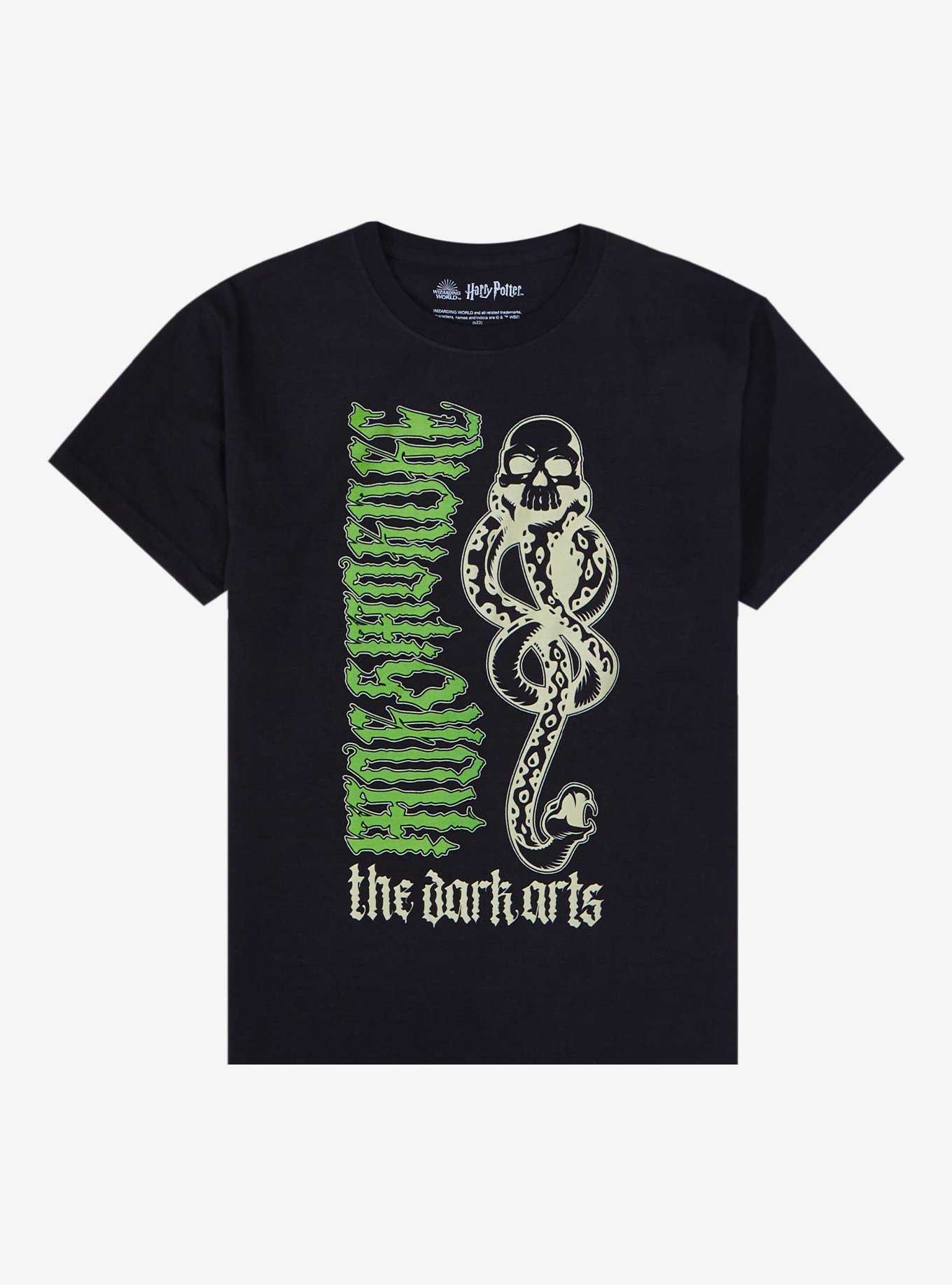 Harry Potter The Dark Arts Skull Snake Boyfriend Fit Girls T-Shirt, , hi-res
