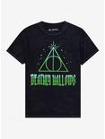 Harry Potter Deathly Hallows Heavy Metal Font Boyfriend Fit Girls T-Shirt, MULTI, hi-res