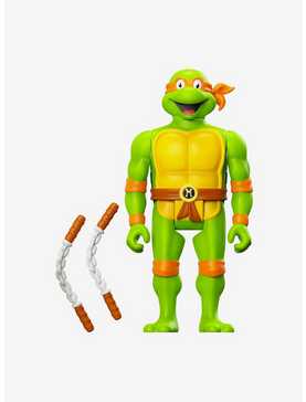 Super7 ReAction Teenage Mutant Ninja Turtles Toon Michelangelo Figure, , hi-res