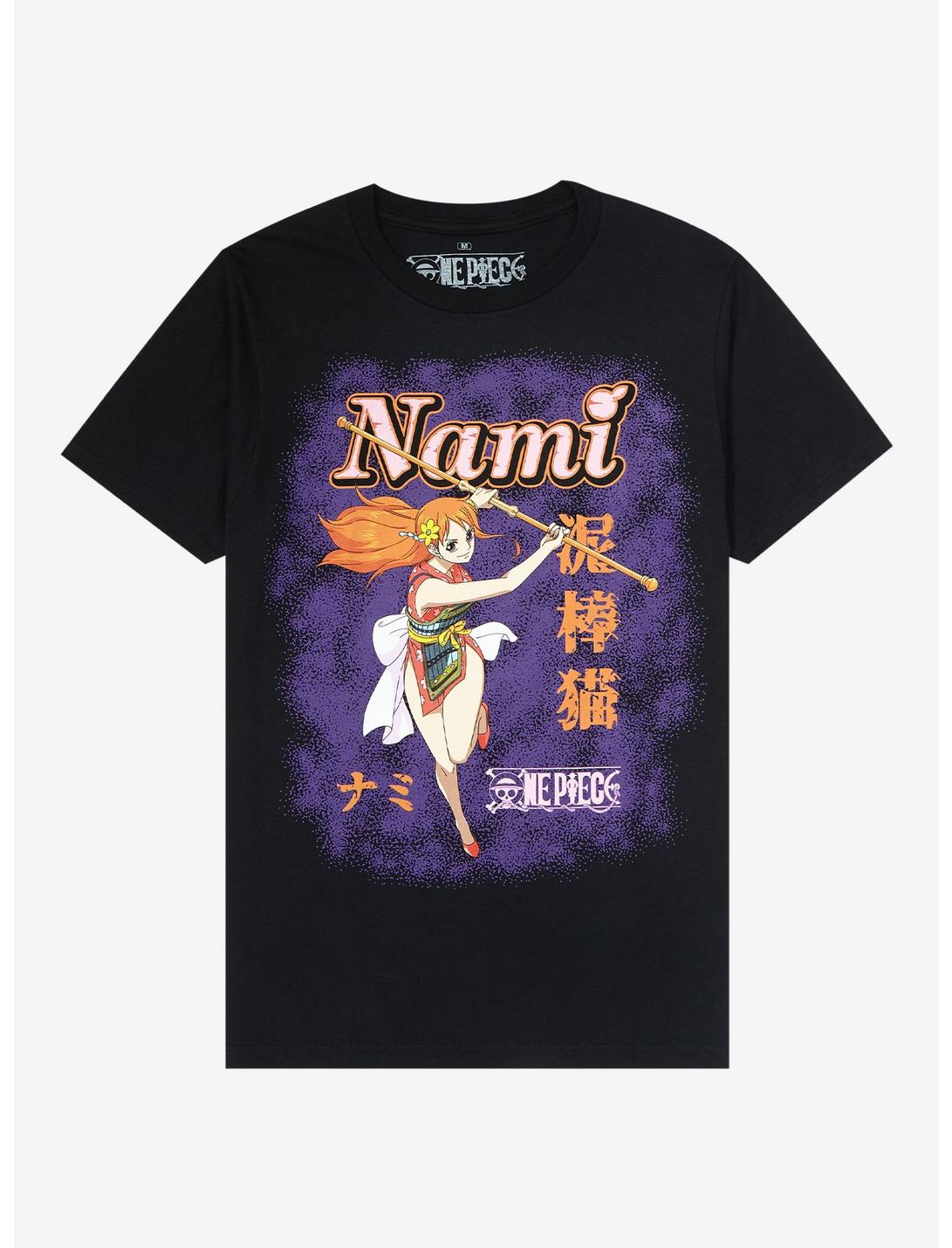 One Piece Nami Contrast Boyfriend Fit Girls T-Shirt, MULTI, hi-res