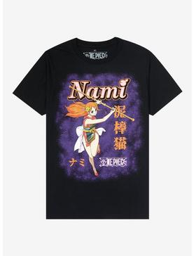 Plus Size One Piece Nami Contrast Boyfriend Fit Girls T-Shirt, , hi-res