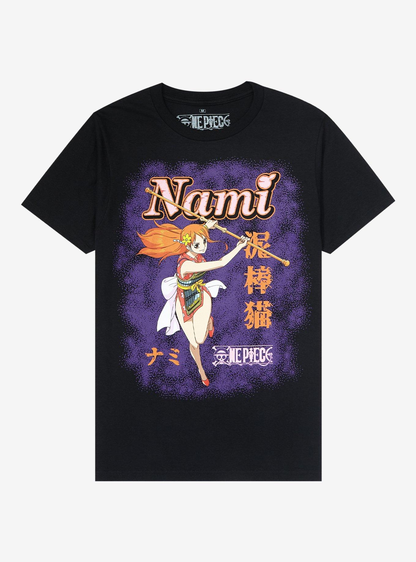 One Piece Nami Contrast Boyfriend Fit Girls T-Shirt, MULTI, hi-res