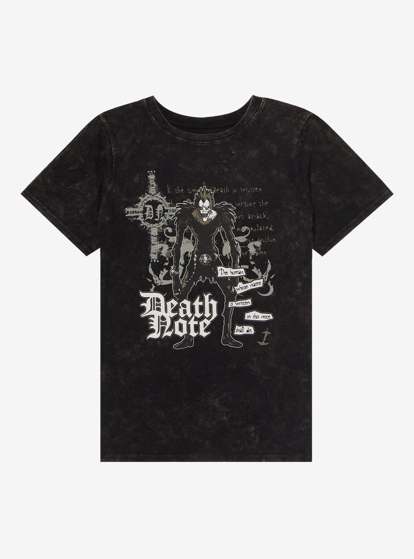 Death Note Ryuk Goth Boyfriend Fit Girls T-Shirt, MULTI, hi-res