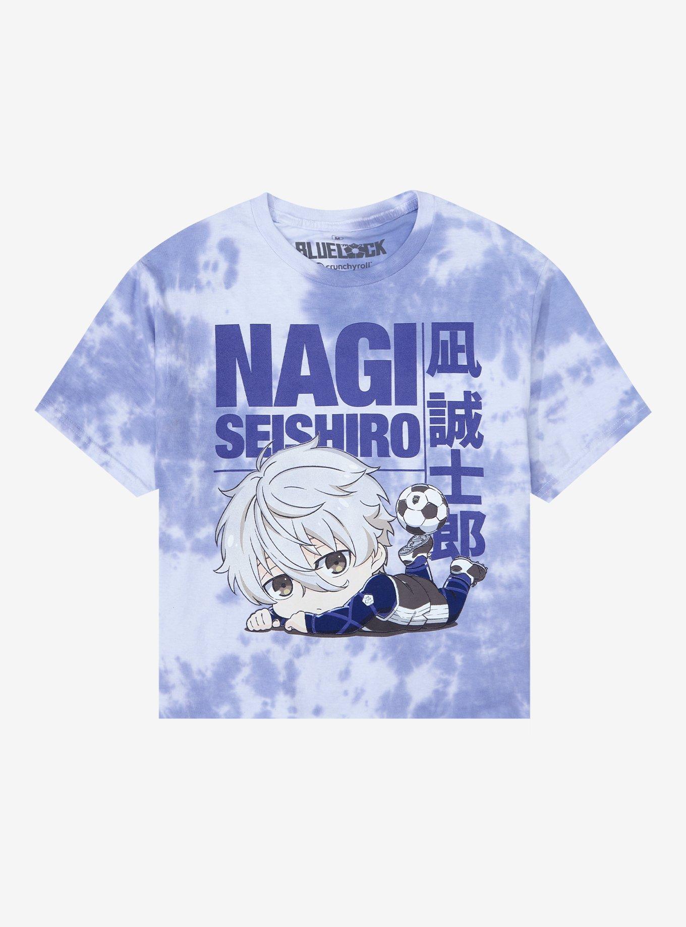 Blue Lock Nagi Seishiro Chibi Girls Crop T-Shirt, MULTI, hi-res