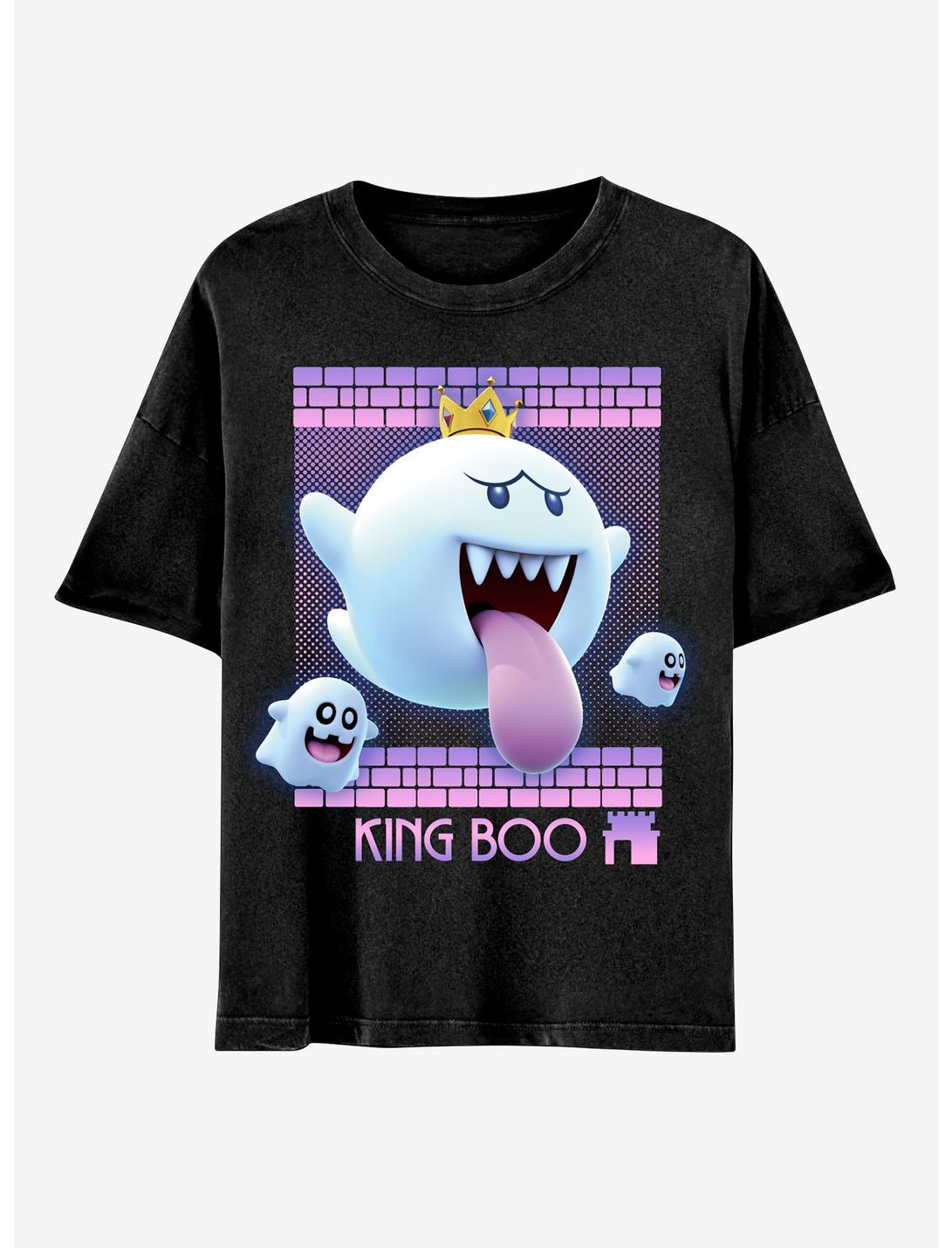 Super Mario Bros. King Boo Boyfriend Fit Girls T-Shirt, MULTI, hi-res