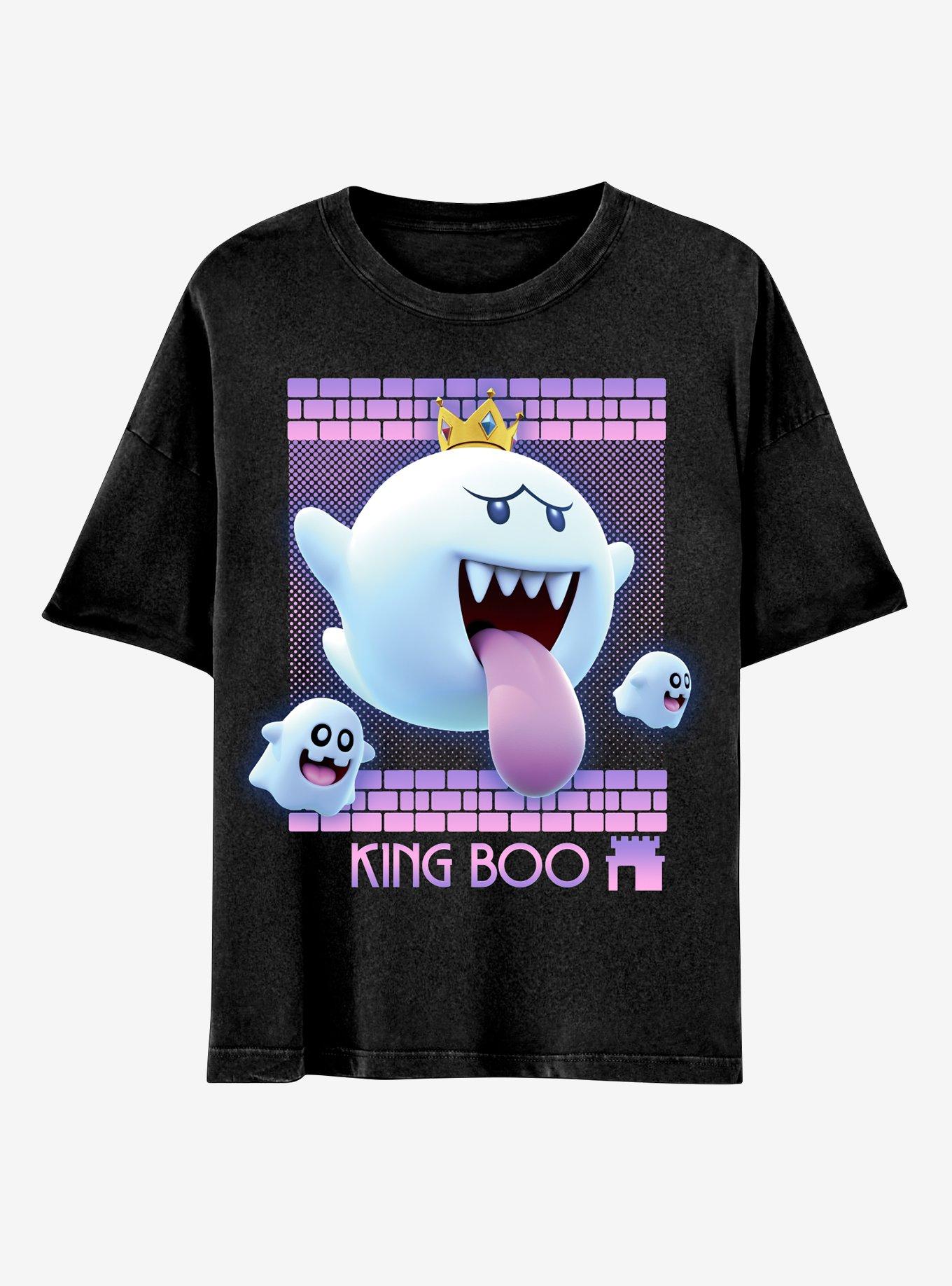 Super Mario Bros. King Boo Boyfriend Fit Girls T-Shirt, MULTI, hi-res