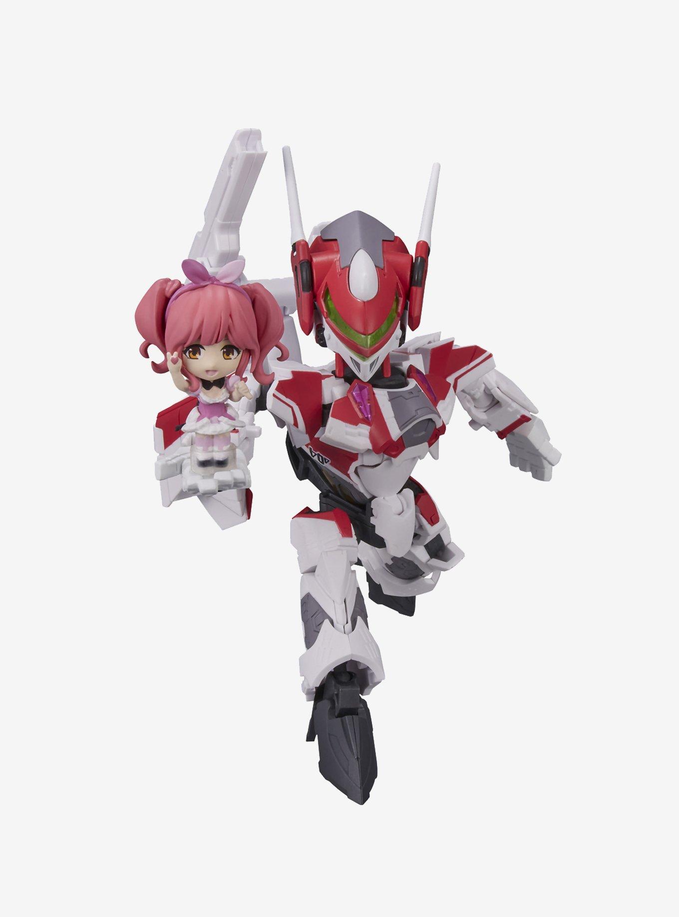 Bandai Spirits Macross Delta Tiny Session VF-31C Siegfried & Makina Nakajima (Mirage Use Ver.) Figure Set, , hi-res