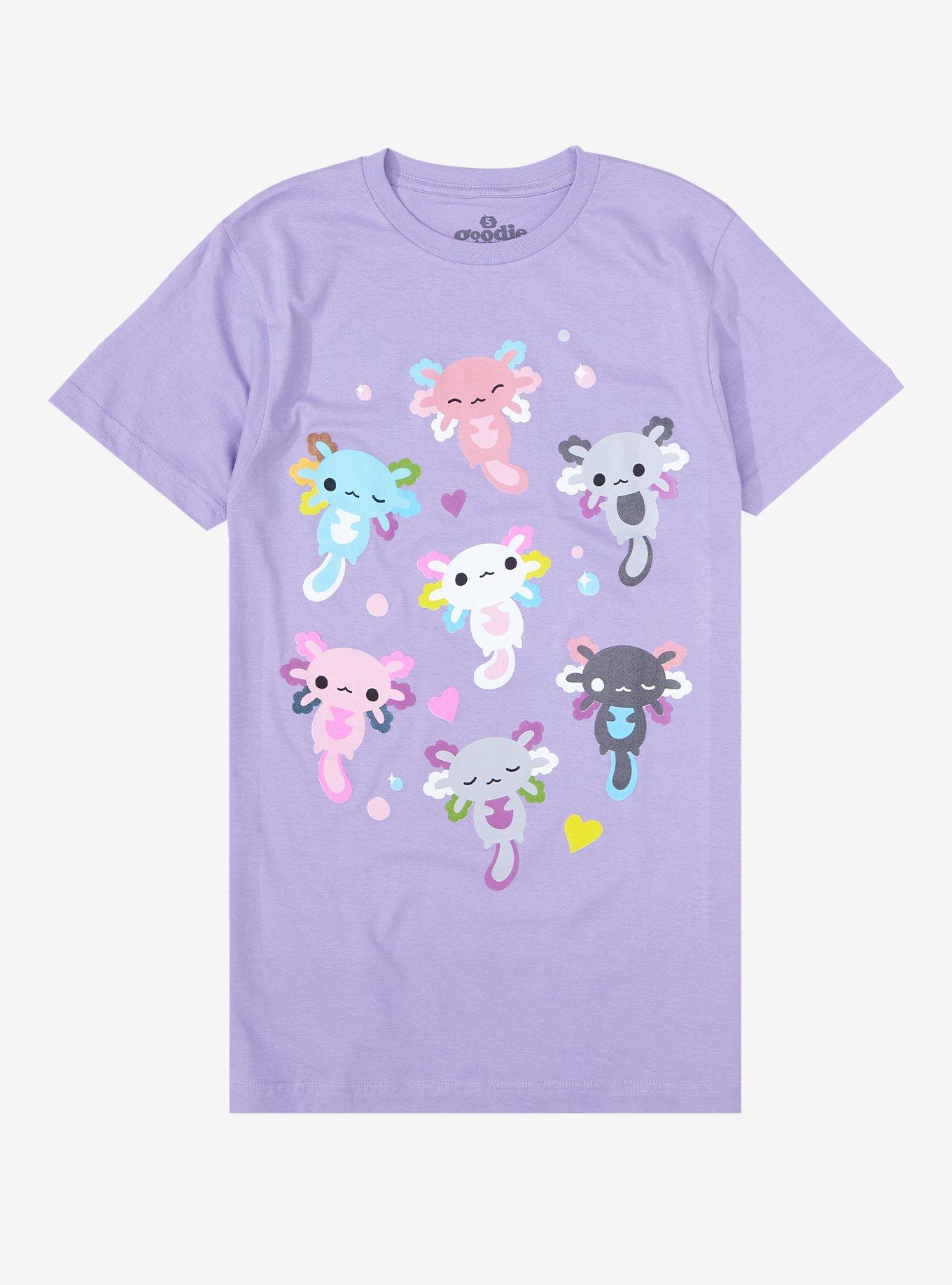 Axolotl Party Boyfriend Fit Girls T-Shirt | Hot Topic