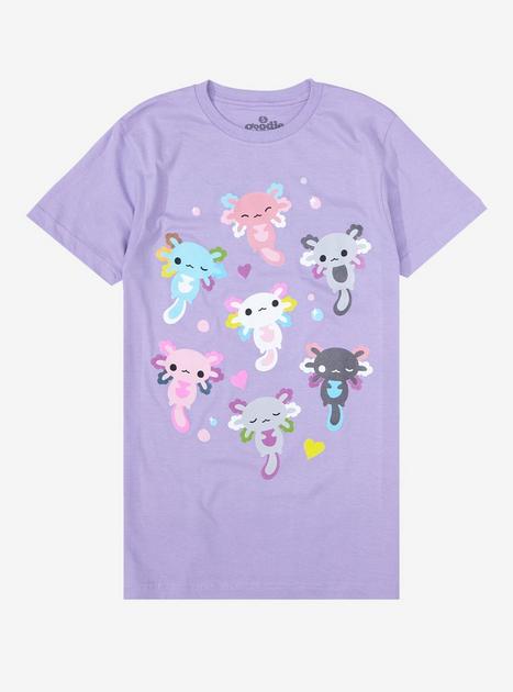 Axolotl Party Boyfriend Fit Girls T-Shirt | Hot Topic
